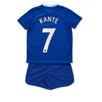 Chelsea Kante #7 Fußballbekleidung Heimtrikot Kinder 2022-23 Kurzarm (+ kurze hosen)